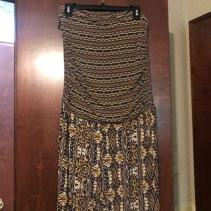 CAbi Mosaic Print Aztec Halter Playsuit (M)